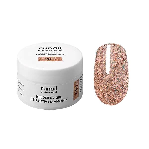 Runail, Моделирующий УФ-гель светоотражающий BUILDER UV GEL REFLECTIVE DIAMOND 15 г №9817