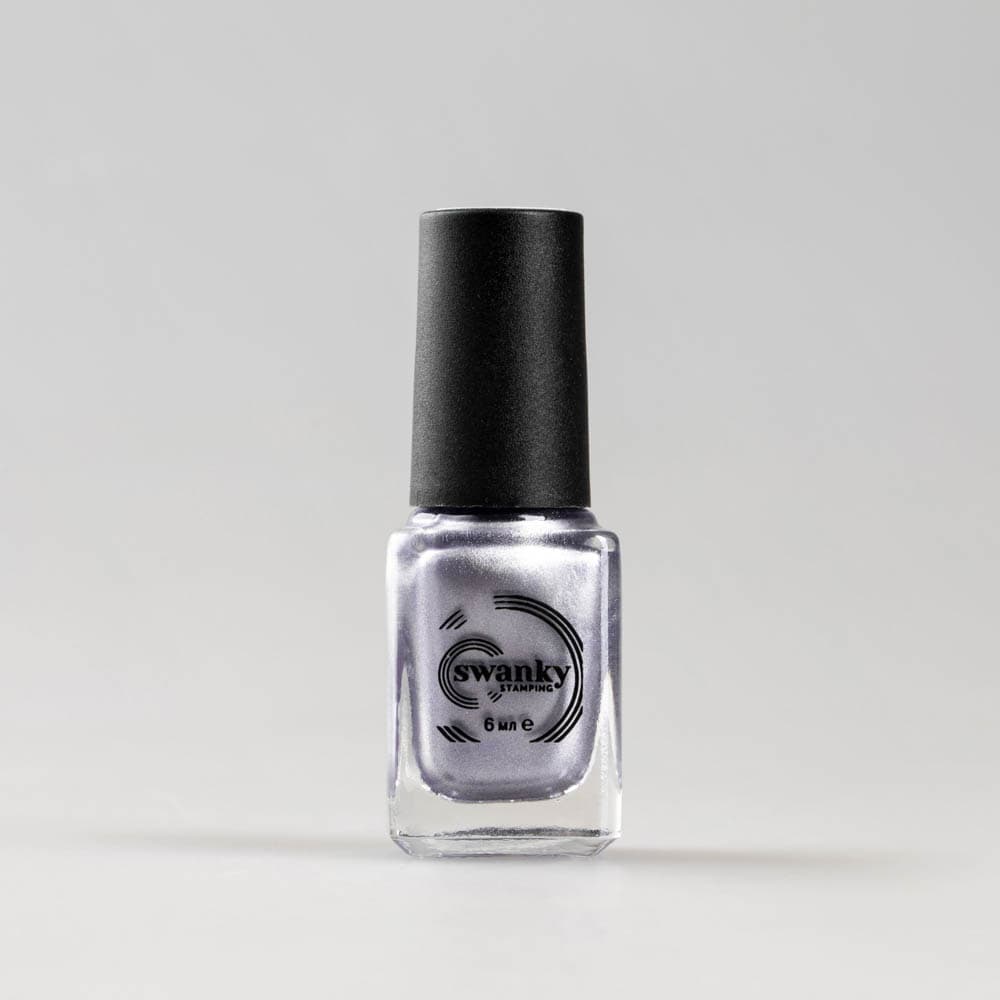 Swanky Stamping, Лак для стемпинга M120 серо-голубой 6мл #