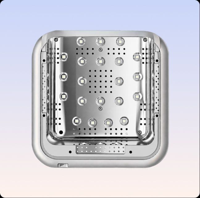 RAY, Лампа для сушки ногтей RAY BASIC 2.0 серебряный 36ВТ рус.яз.