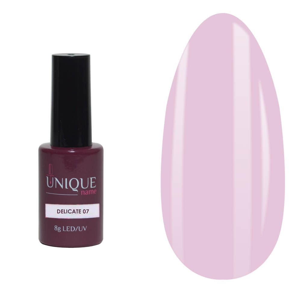 Unique, Гель-лак Нежный 07 (Delicate 07) (8ml)