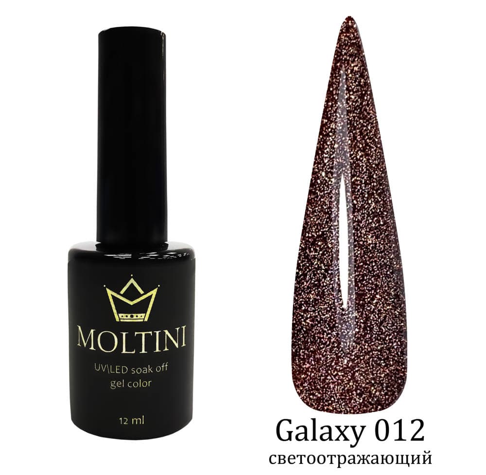 Moltini светоотр.гель-лак Galaxy 012. 12мл
