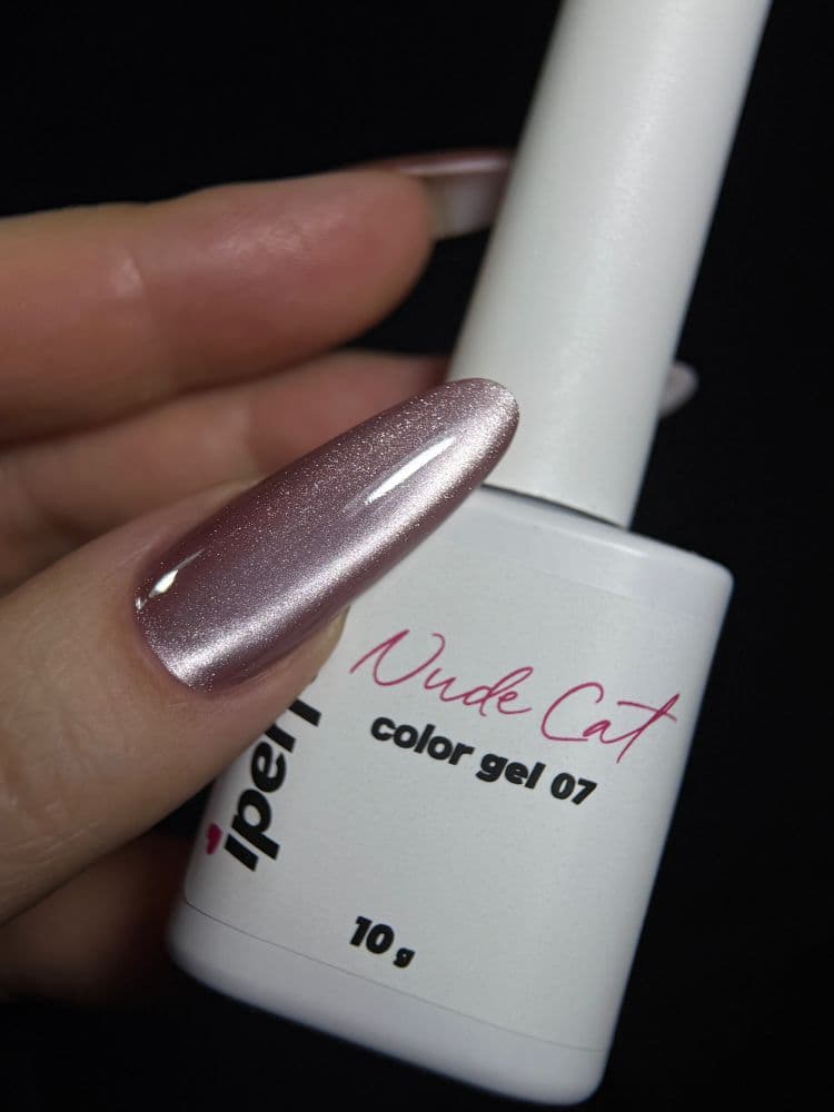iPerfect, Nude cat color gel 07 - гель-лак магнитный для ногтей 10гр