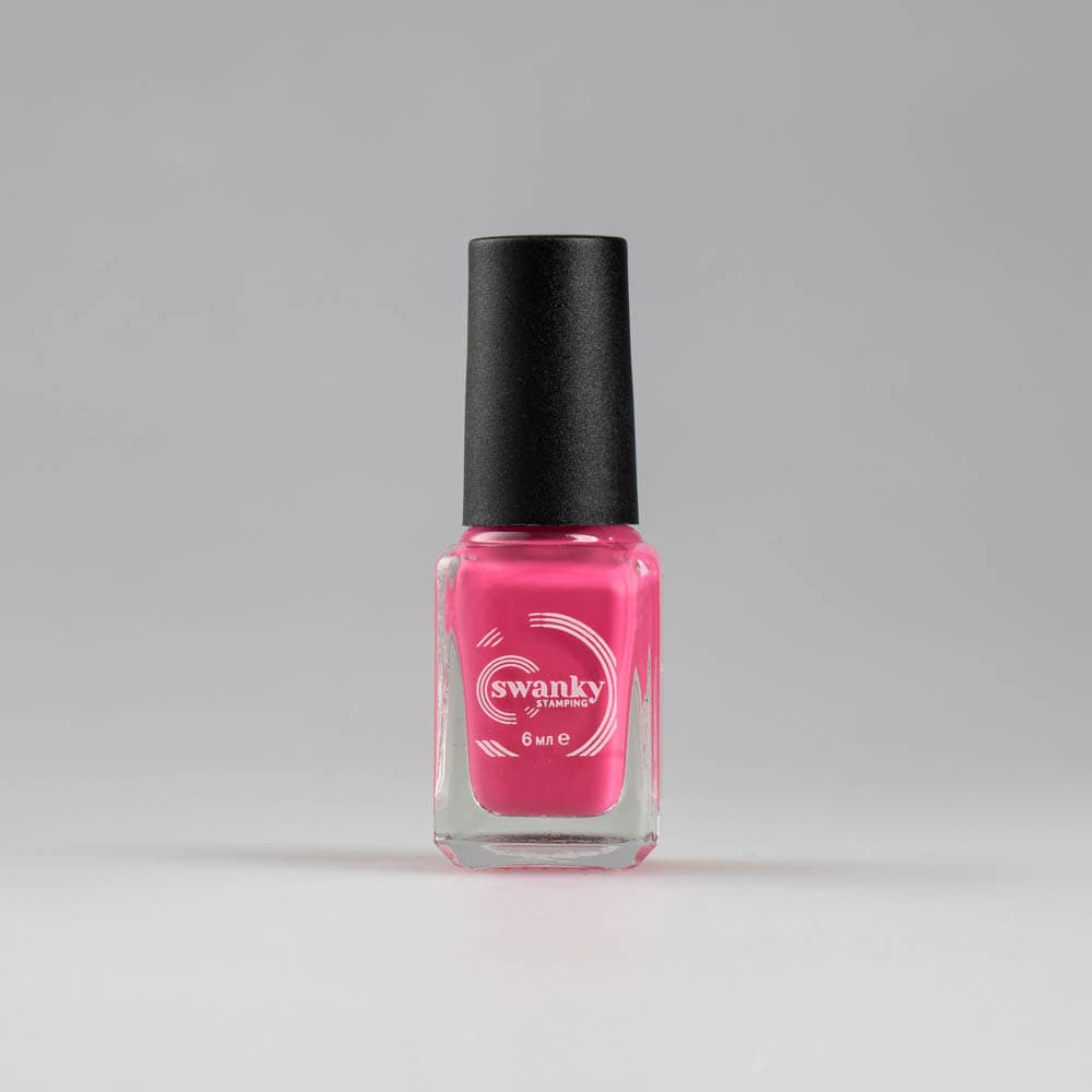 Swanky Stamping, Лак для стемпинга S047, hot pink 6мл