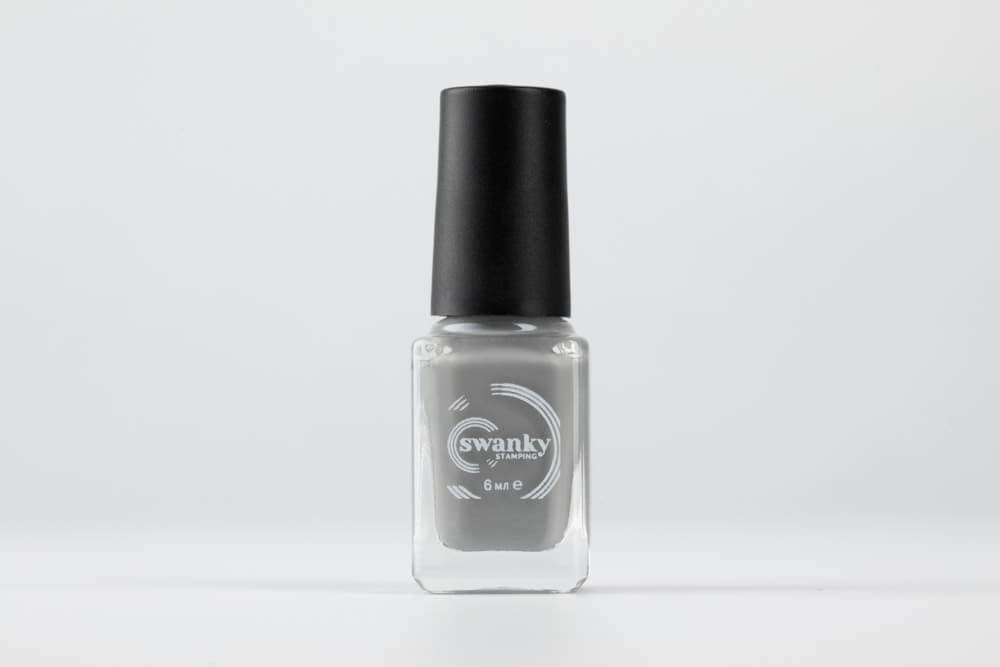 Swanky Stamping, Лак для стемпинга S84 серый гранит, 6мл