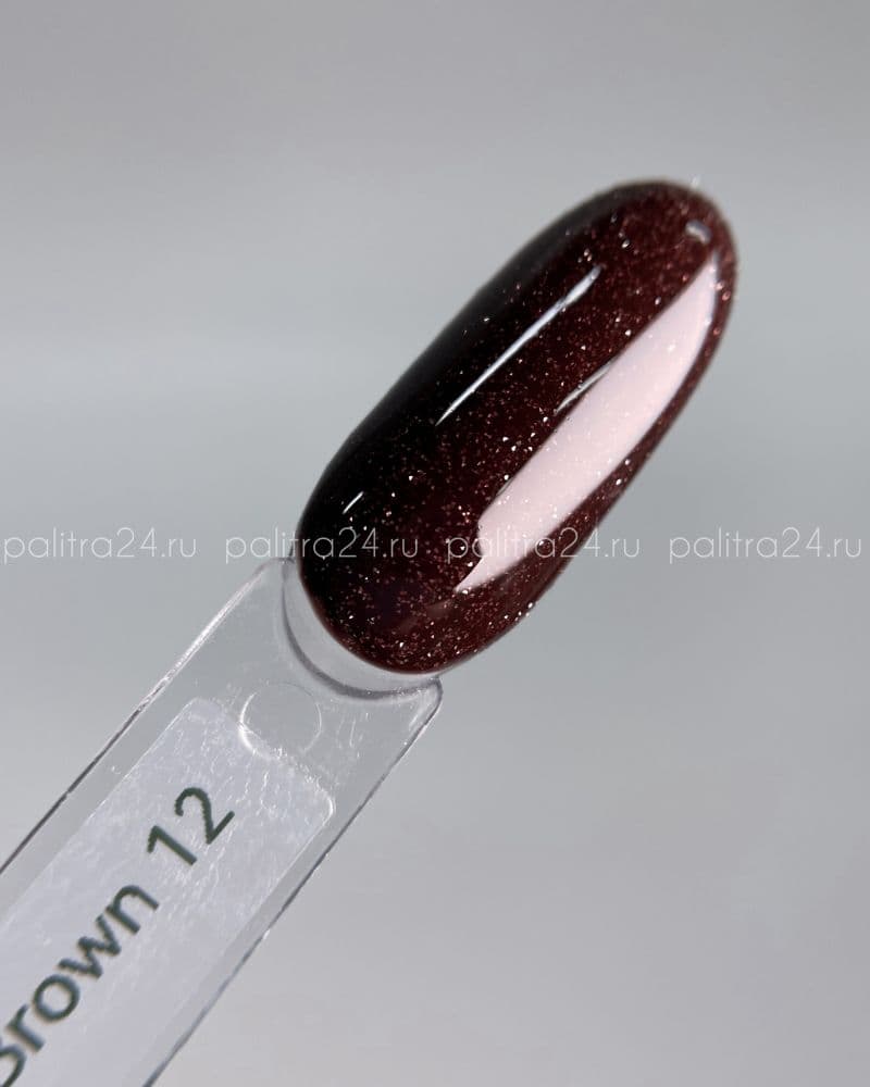 iPerfect, Brown color gel 12 - гель-лак для ногтей, 10гр стеклянный флакон с кистью
