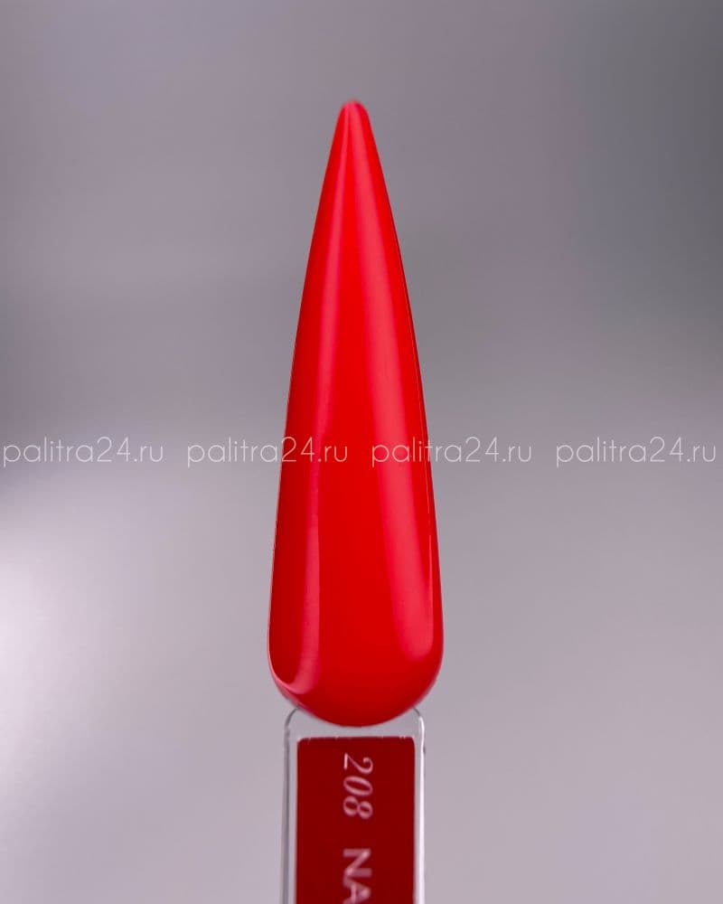 Nail Republic, 208 Perfect red гель-лак, Малиново-красный (10 гр)