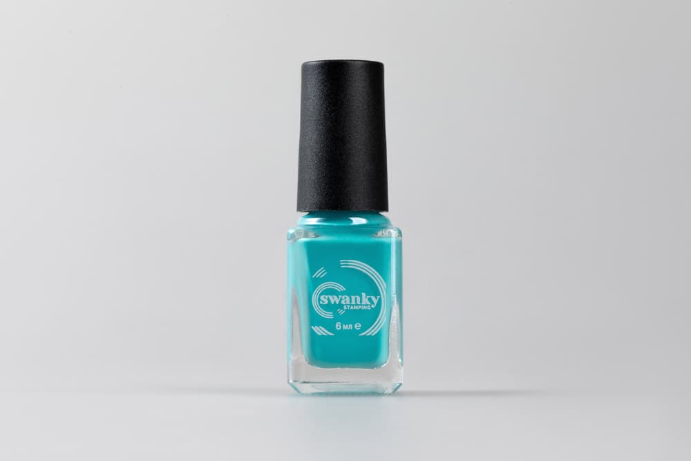 Swanky Stamping, Лак для стемпинга S075 бирюзовый, 6мл