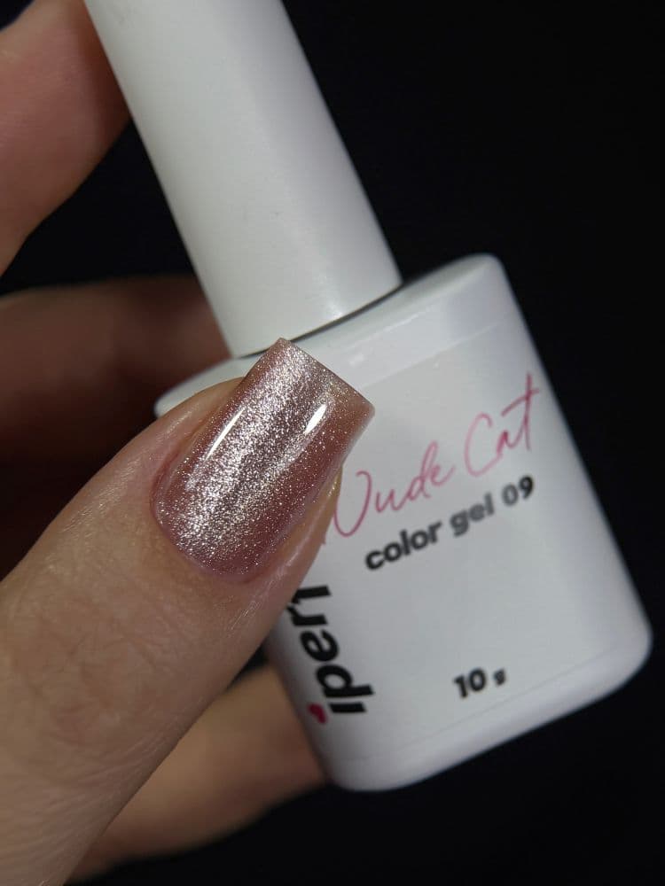 iPerfect, Nude cat color gel 09 - гель-лак магнитный для ногтей 10гр