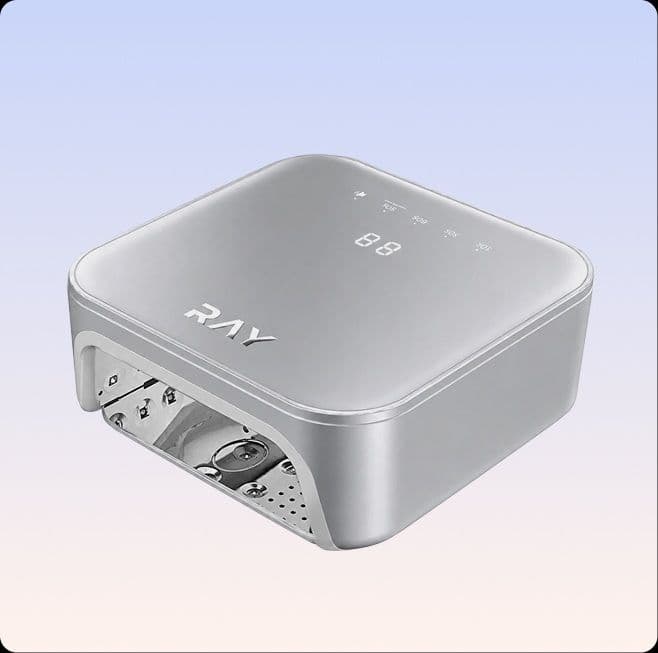 RAY, Лампа для сушки ногтей RAY BASIC 2.0 серебряный 36ВТ рус.яз.