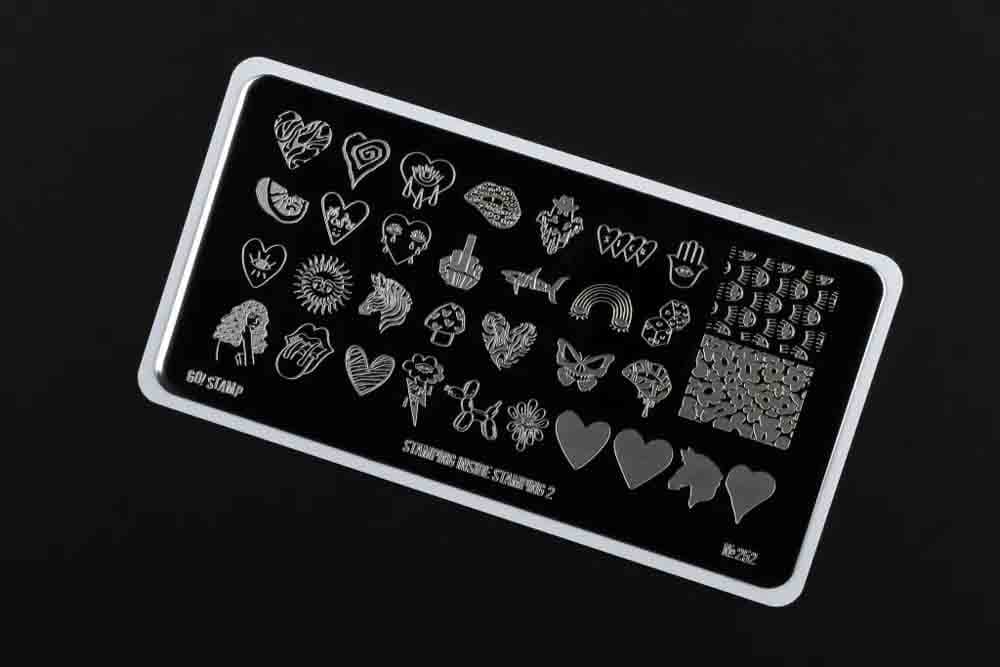 Go! Stamp, Пластина для стемпинга 252 Stamping inside stamping 2