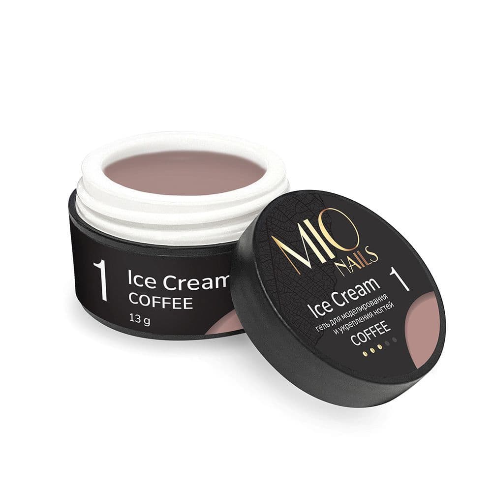 MIO Nails, Гель для моделирования ногтей Ice Cream Coffee- #01 13г
