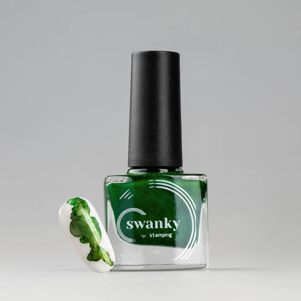 Swanky Stamping, Акварельные краски PM 03, зеленый, 5мл #