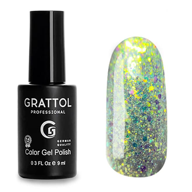 Grattol  Color Gel Polish OS Opal Antic Gold, 9ml