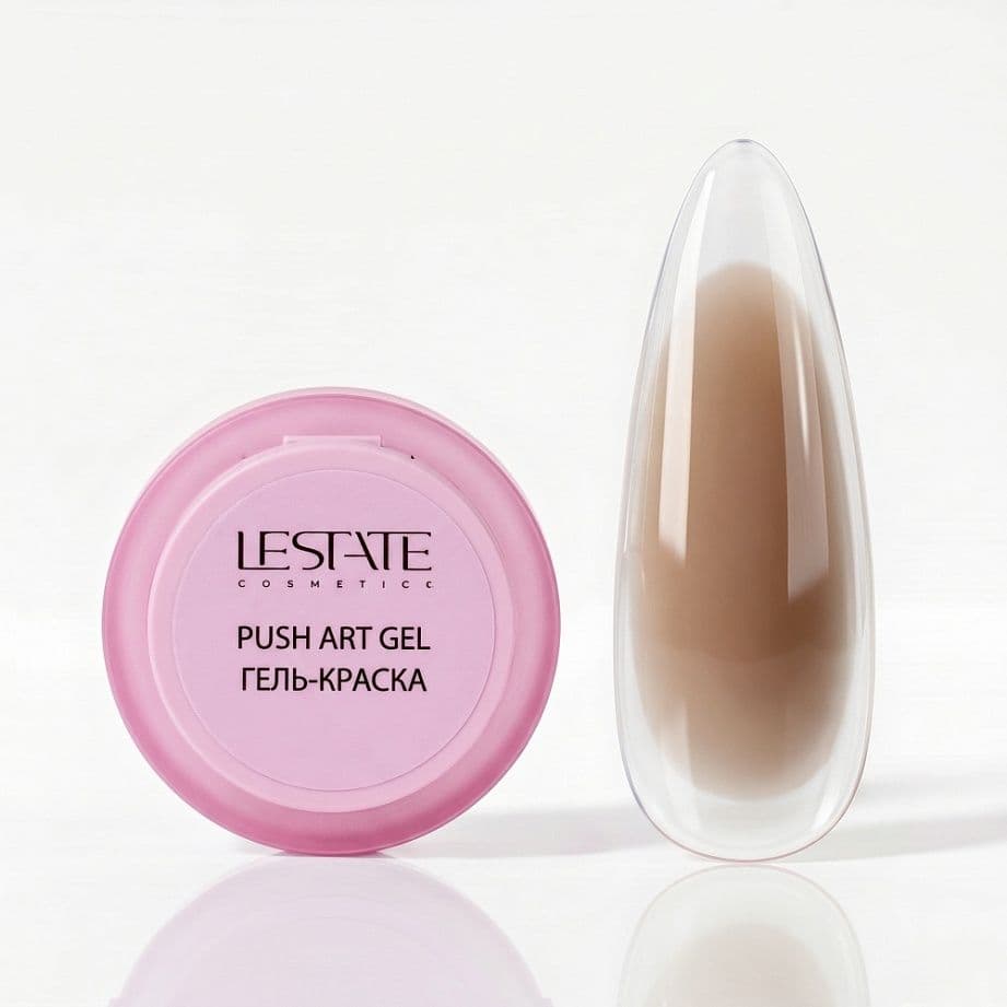 Lestate, Гель-краска коричневая,  PUSH ART GEL 2г