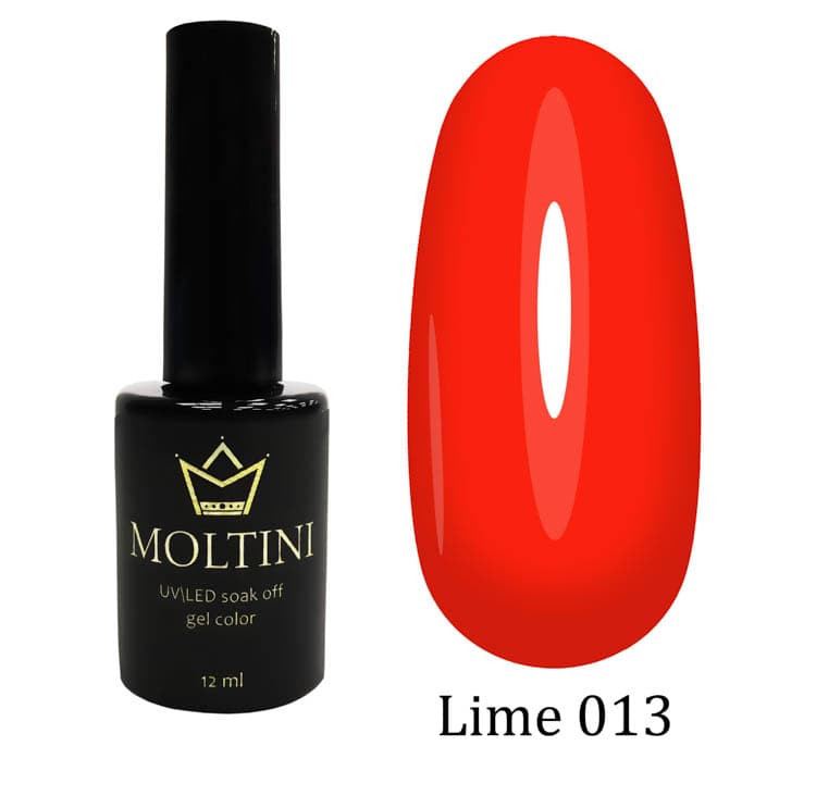 Moltini цветной гель-лак "Lime" 013. 12 мл.