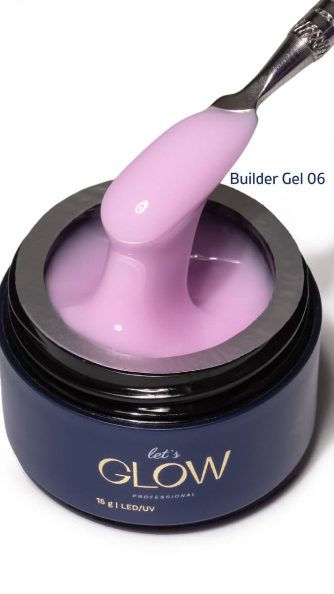 LetsGlow Строительный гель Builder gel №06 13гр
