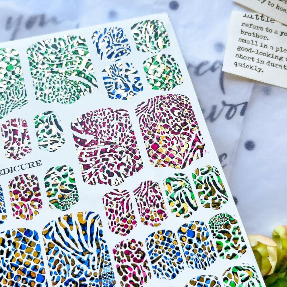 "LAQUE" Пленки NAIL WRAPS Pedicure FOIL №1