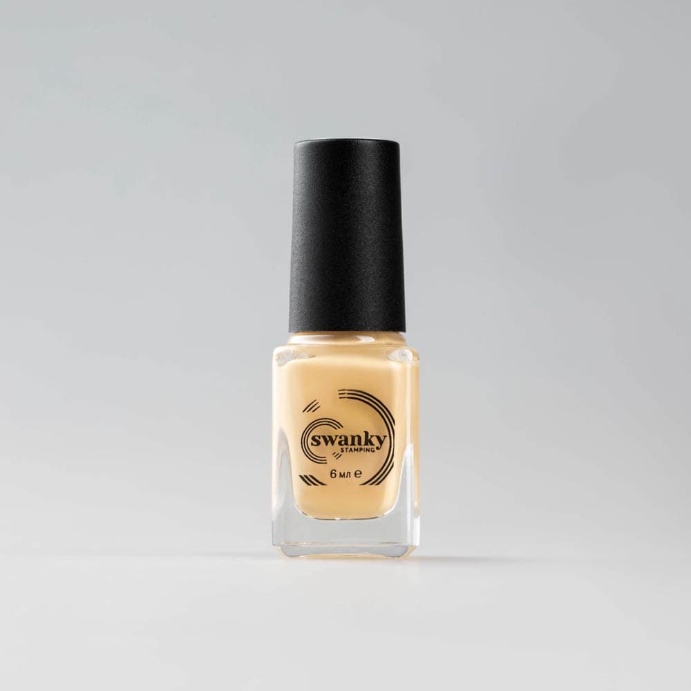 Swanky Stamping, Лак для стемпинга S046, топлденое молоко 6мл #