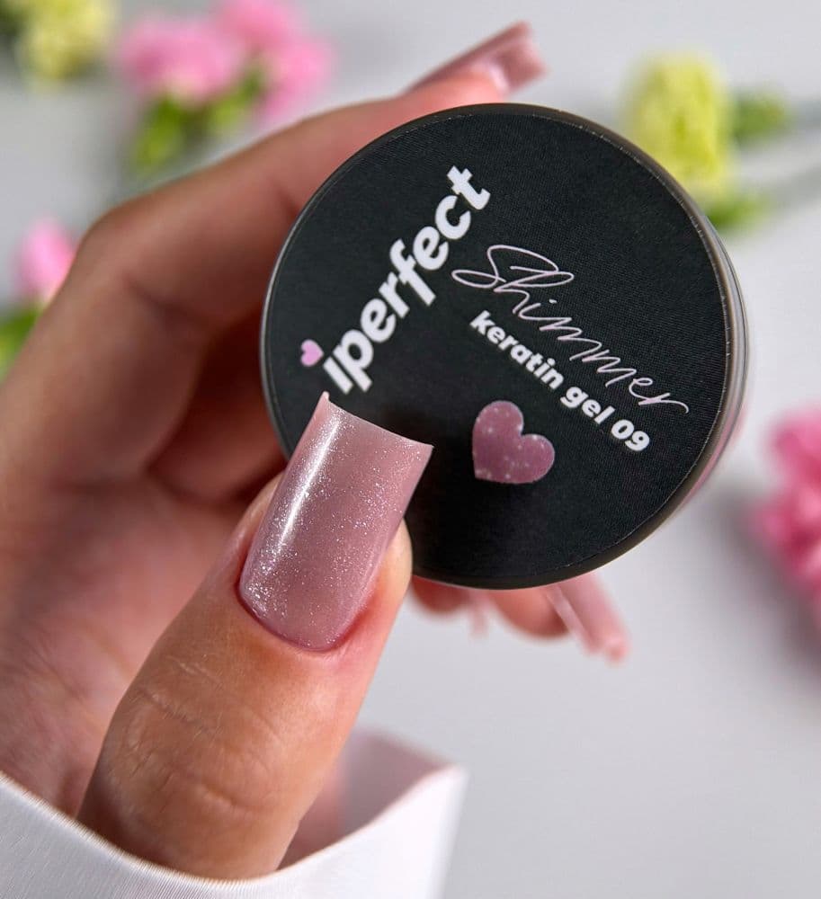 iPerfect, Shimmer keratin gel 09 - гель для укрепления и моделирования ногтей 15гр