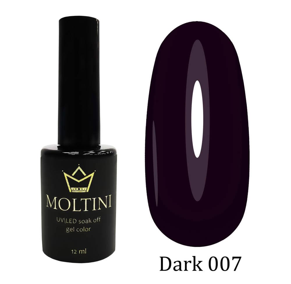 Moltini цветной гель-лак  "Dark" № 007. 12 мл.