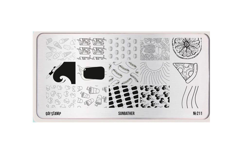 Go! Stamp, Пластина для стемпинга 211 Sunbather