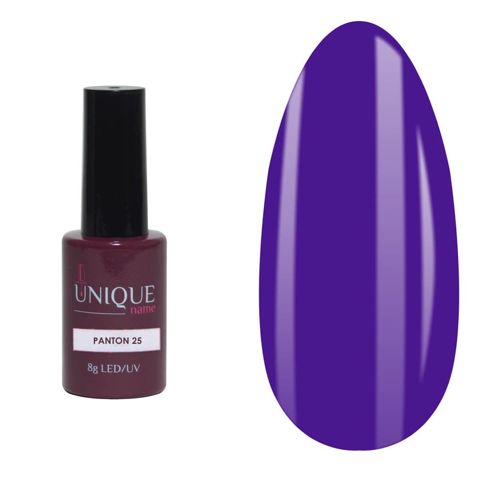 Unique, Гель-лак Пантон 25 (Pantonе №25) (8ml)