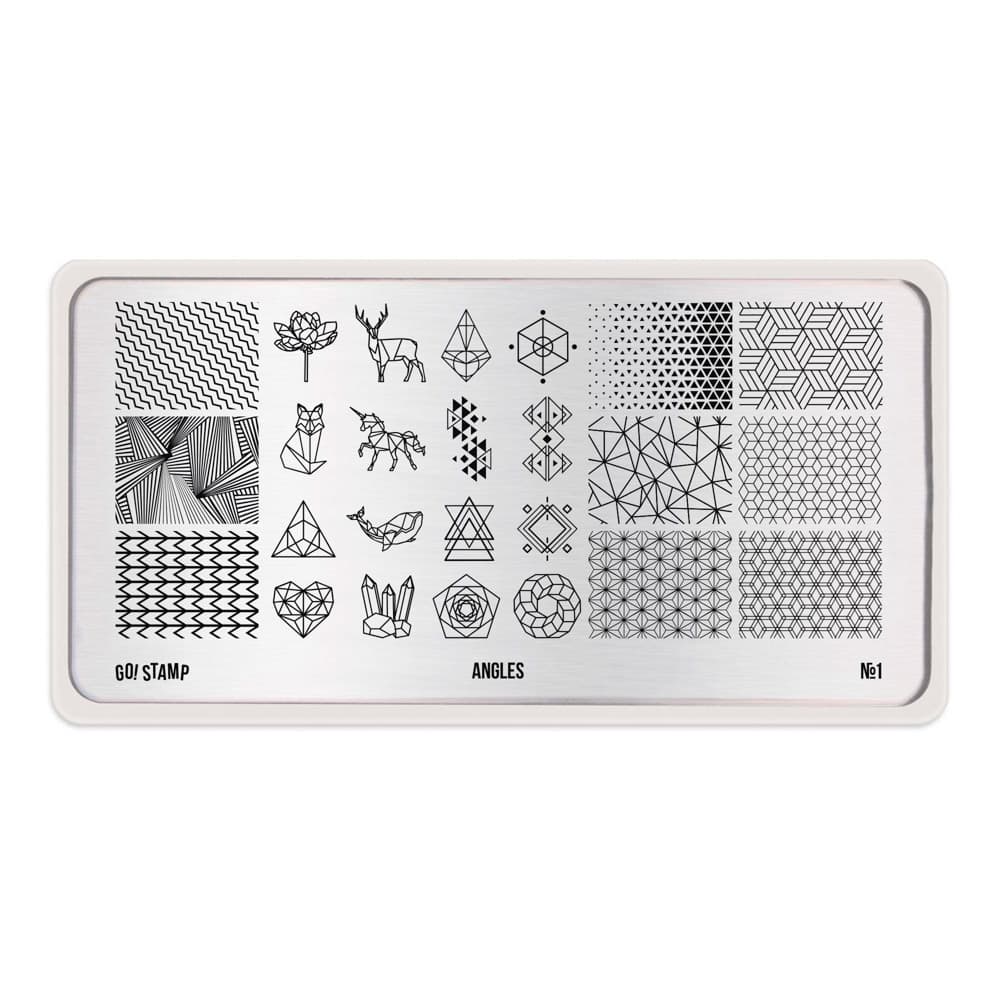 Go! Stamp, Пластина для стемпинга  1 Angles