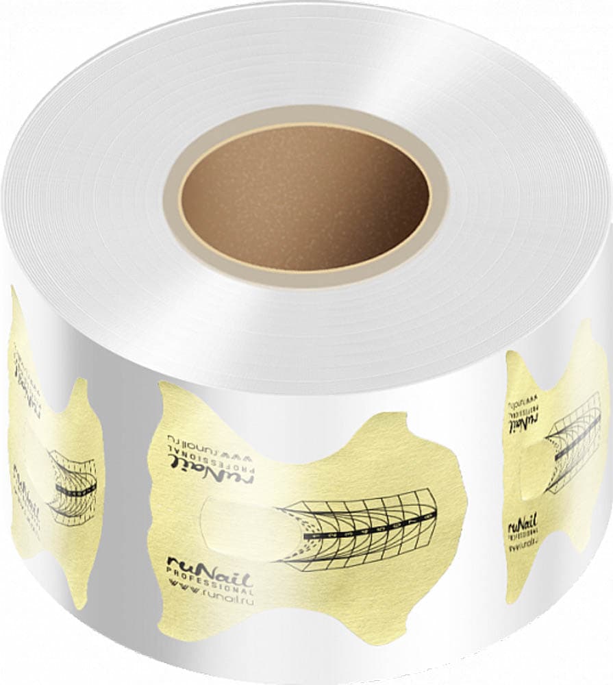 Runail, Одноразовые формы (широкие, золотые), 100 шт