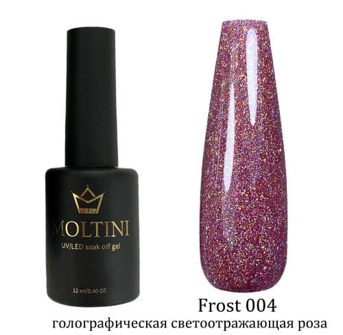 Moltini светоотр.голограф.гель-лак Frost 004. 12мл