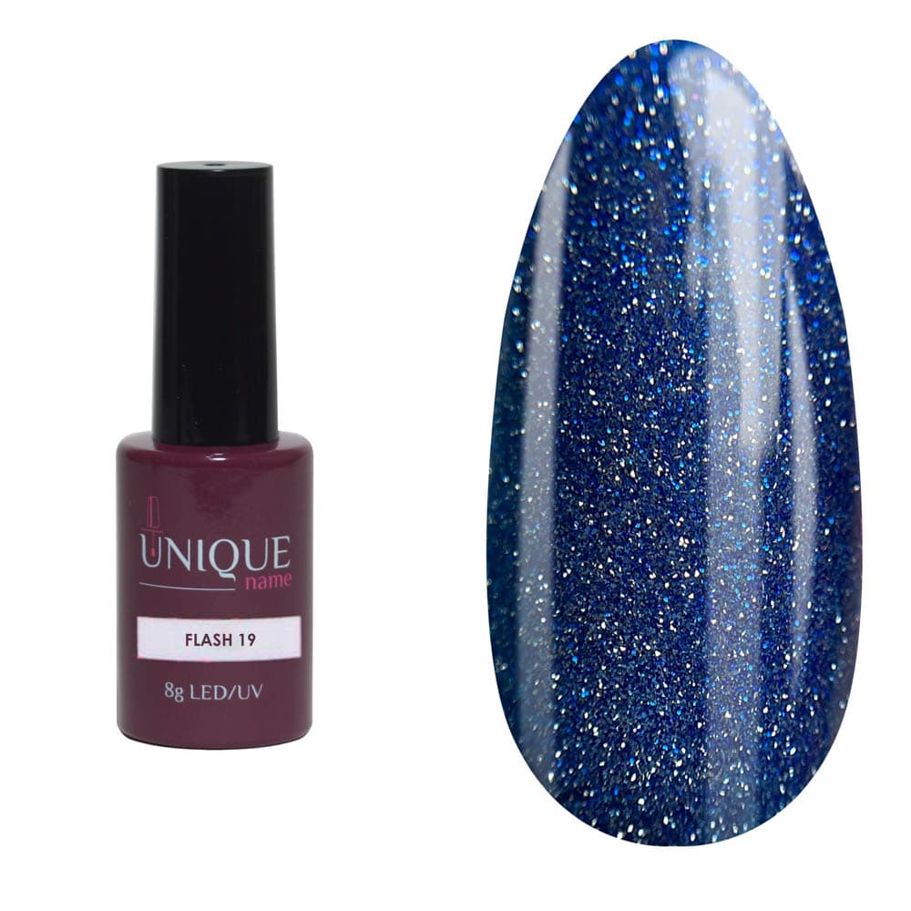 Unique, Гель-лак Вспышка 19 (Flash №19) (8ml) #
