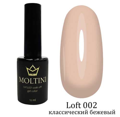 Moltini цветной гель-лак "Loft" 002. 12 мл.