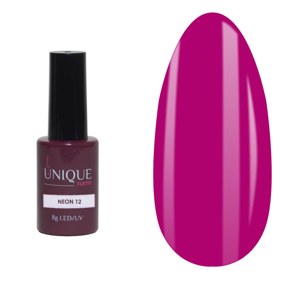Unique, Гель-лак Неон 12 (Neon 12) (8ml)