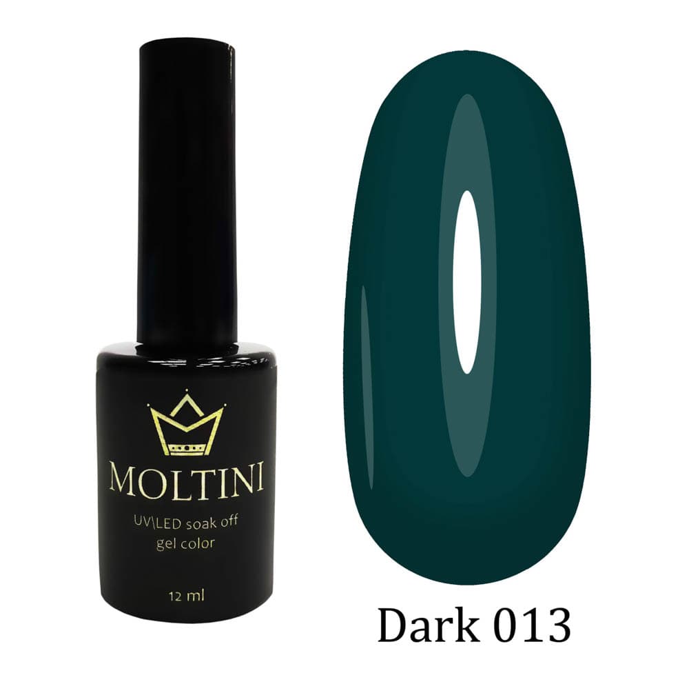Moltini цветной гель-лак  "Dark" № 013. 12 мл.