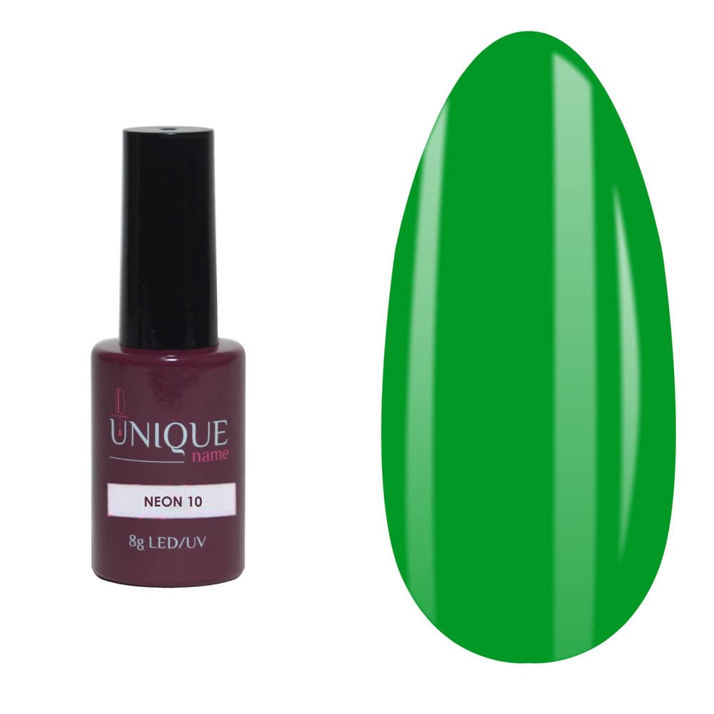 Unique, Гель-лак Неон 10 (Neon 10) (8ml)