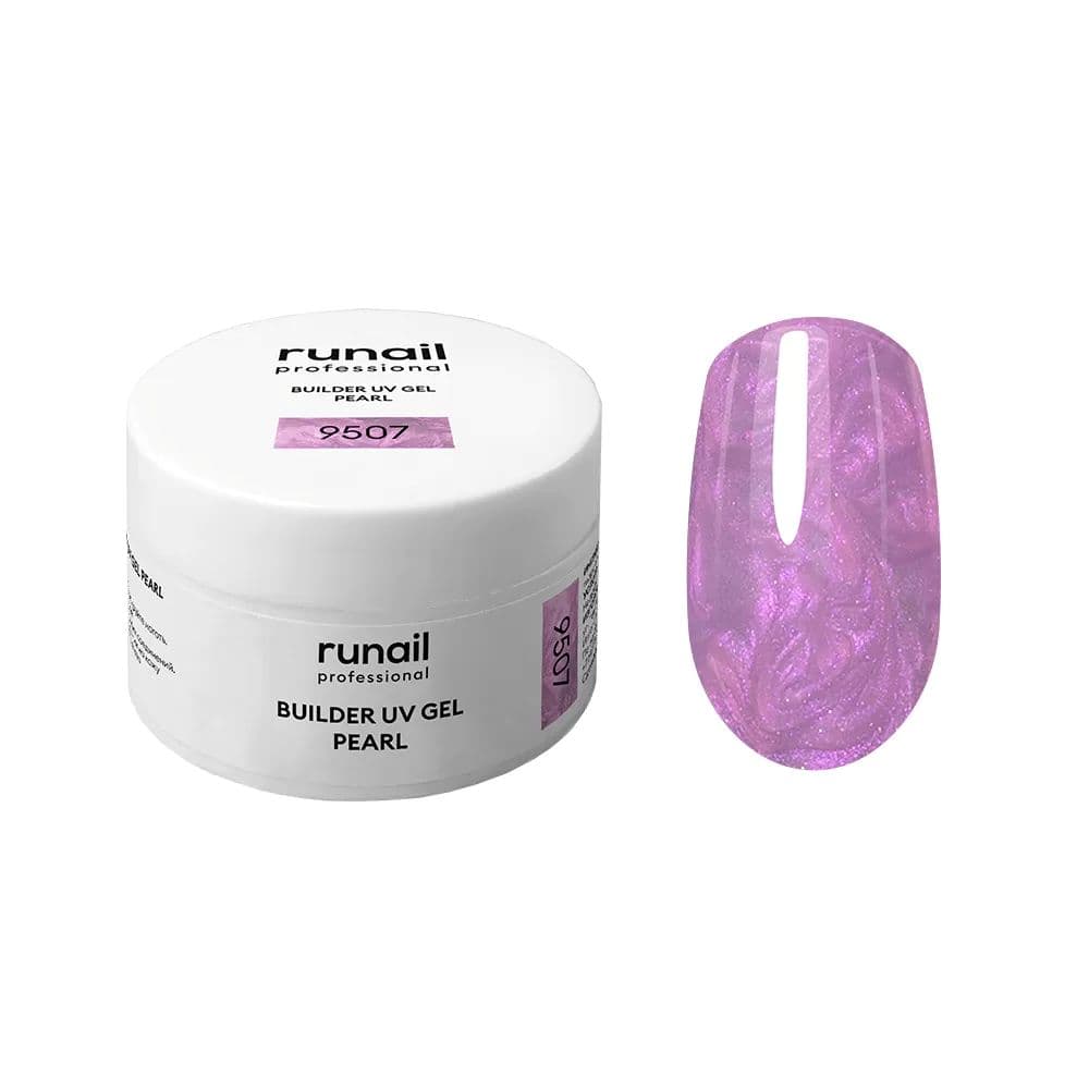 Runail, Моделирующий УФ-гель с жемчужным эффектом BUILDER UV GEL PEARL 15 г №9507