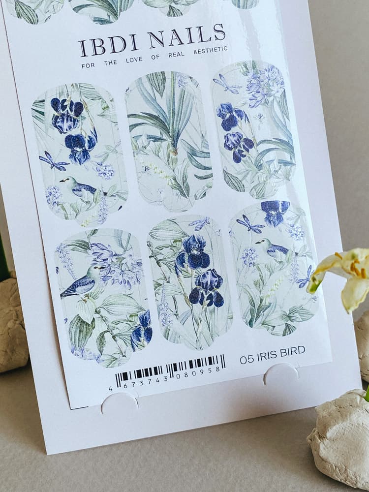 IBDI,  Пленки для маникюра IBDI NAILS 05 IRIS BIRD