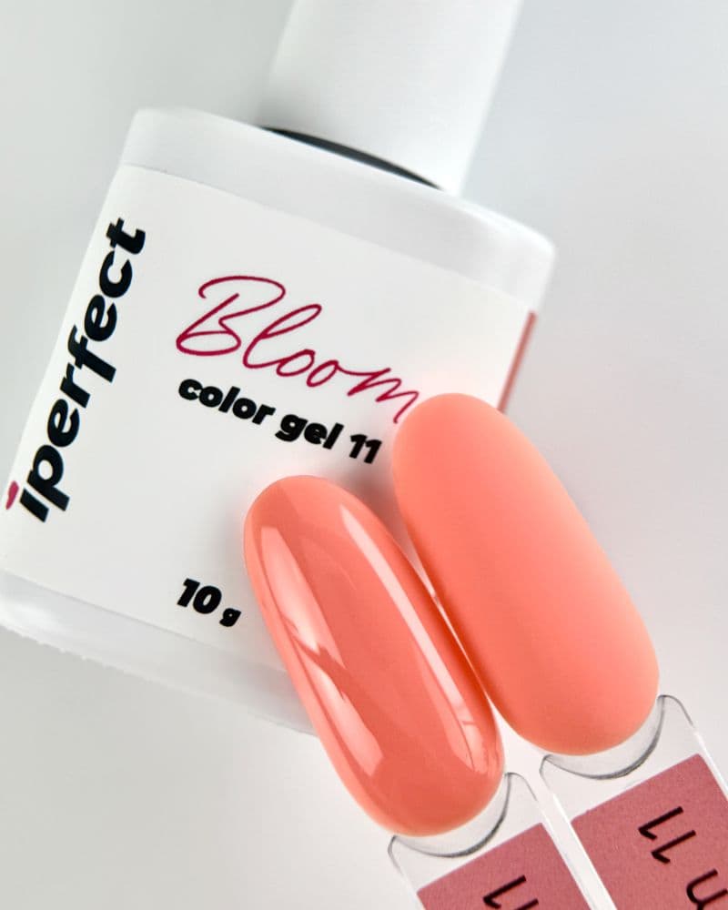 iPerfect, Bloom color gel 11 - гель-лак для ногтей, 10гр флакон с кистью