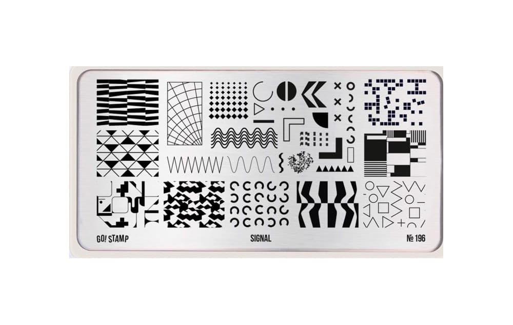 Go! Stamp, Пластина для стемпинга 196 Signal
