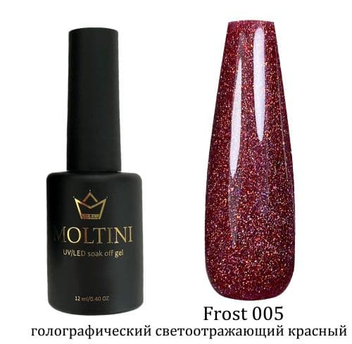 Moltini светоотр.голограф.гель-лак Frost 005. 12мл