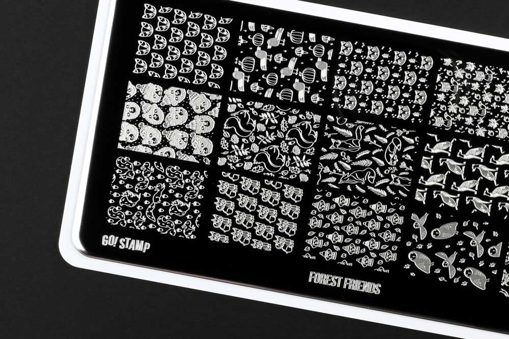 Go! Stamp, Пластина для стемпинга 239 Forest Friends