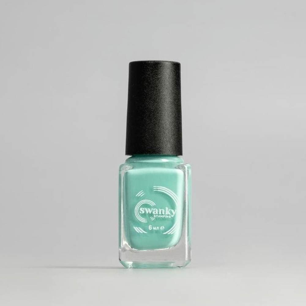 Swanky Stamping, Лак для стемпинга S024, тиффани 6мл #
