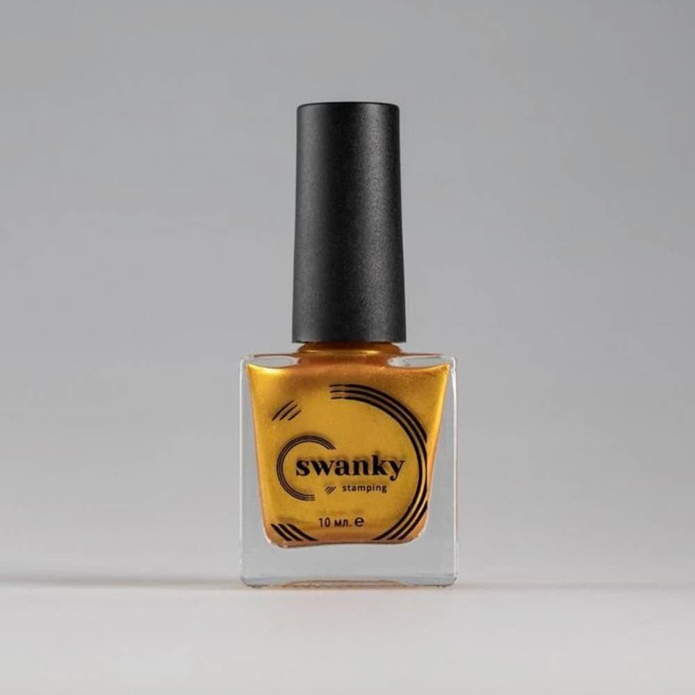 Swanky Stamping, Лак для стемпинга №S003, золото 10мл #