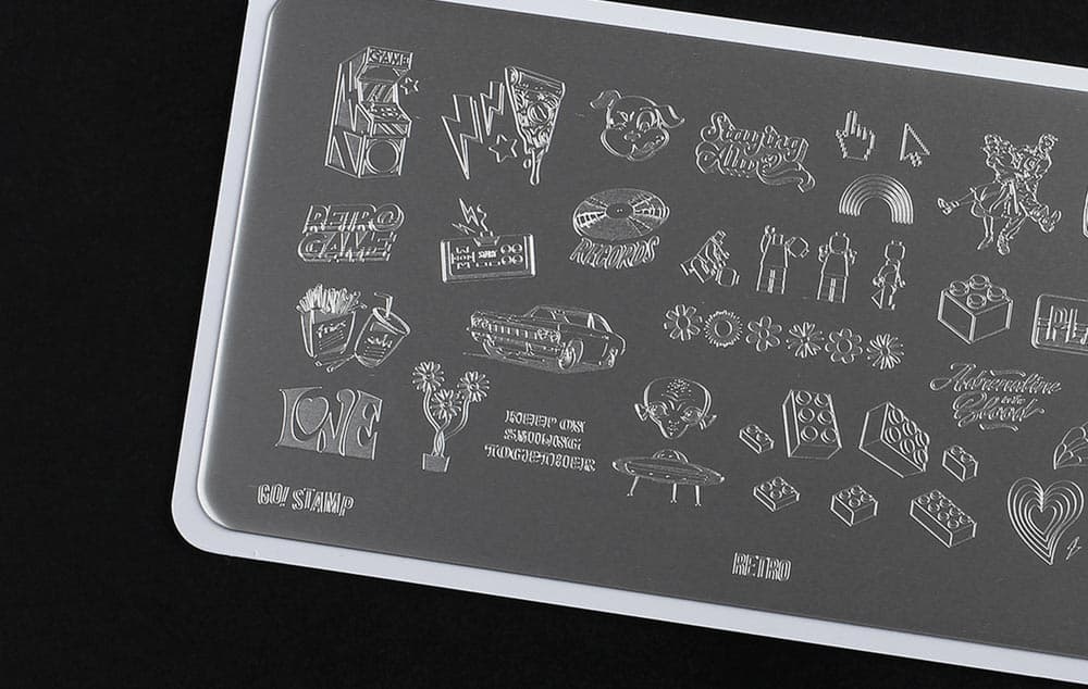 Go! Stamp, Пластина для стемпинга 218 Retro