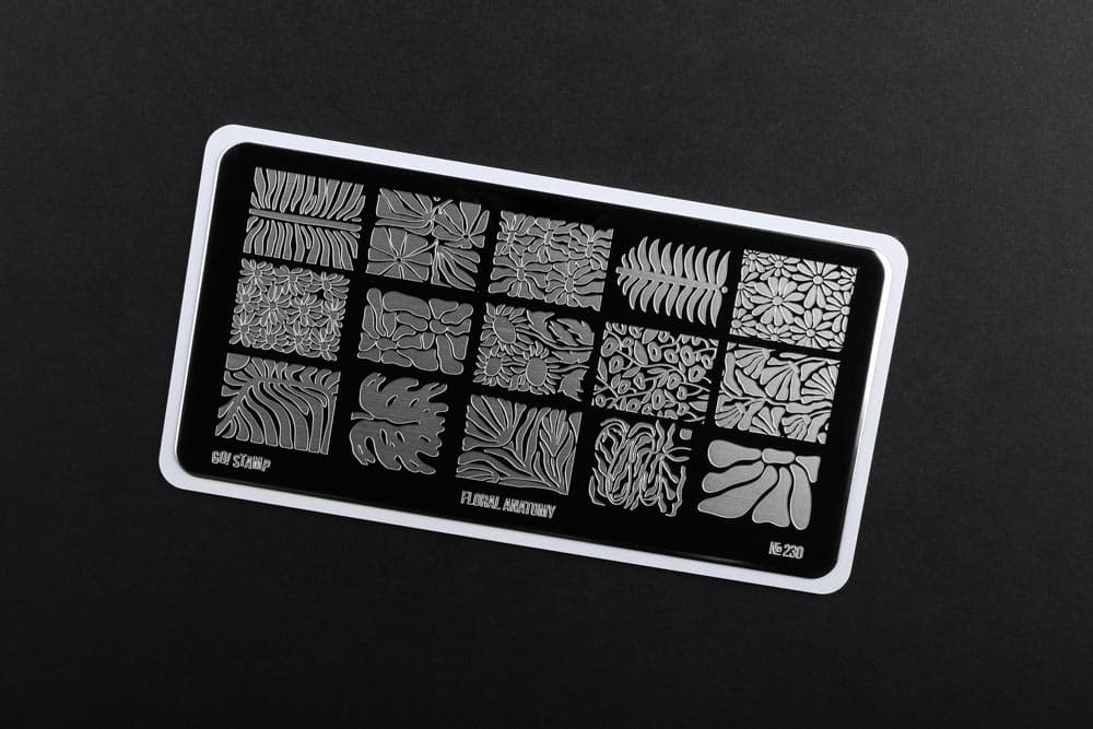 Go! Stamp, Пластина для стемпинга 230 Floral Anatomy