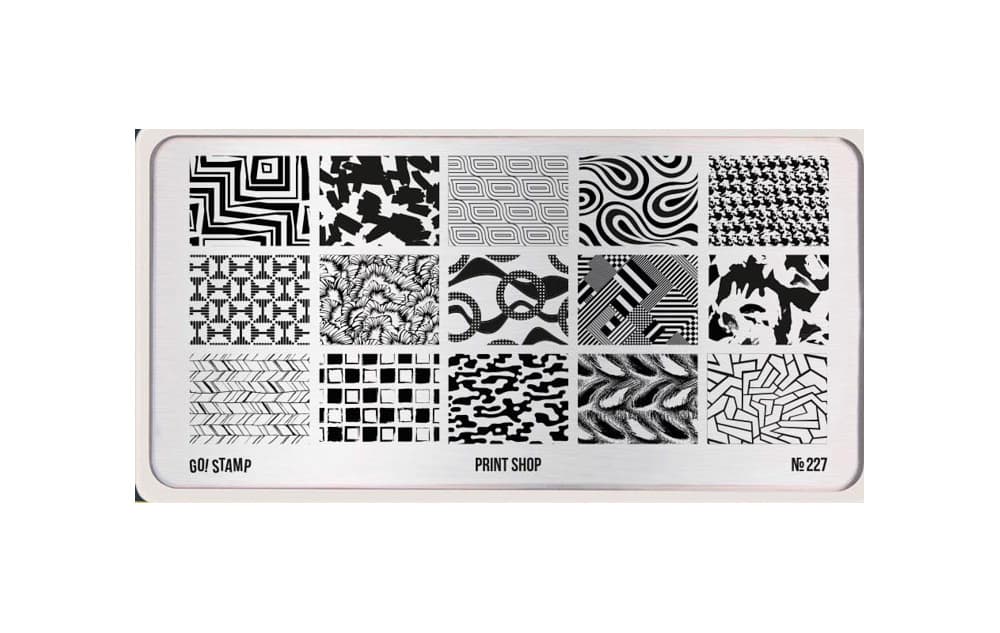 Go! Stamp, Пластина для стемпинга 227 Print Shop