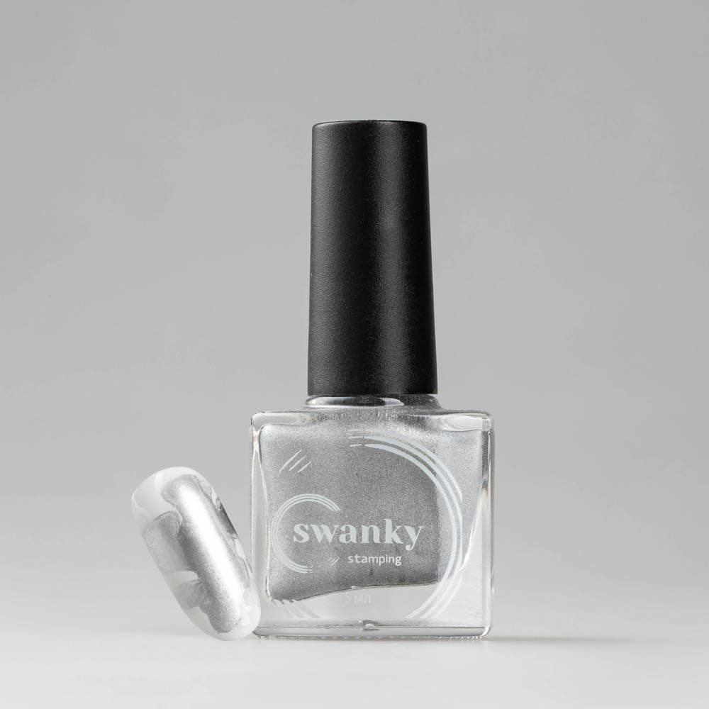 Swanky Stamping, Акварельные краски PM 04, серебро, 5мл #