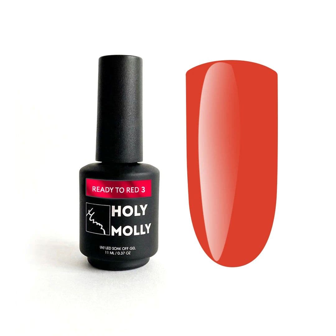 Holy Molly, Гель-лак  Ready to Red  №3 11ml