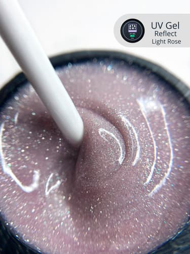 ATASHI Smart Uv gel, Reflect Light Rose , 15мл
