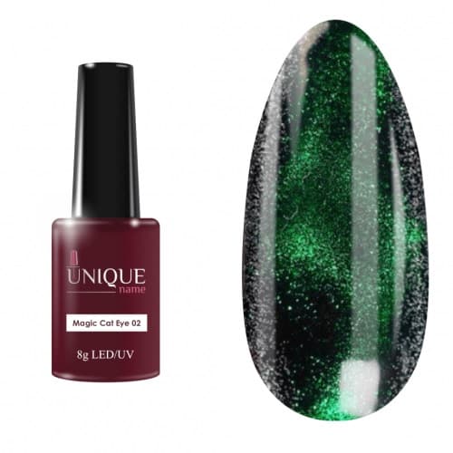 Unique, Гель-лак Магическая Кошка №02 (Magic Cat Eye №02) (8ml)