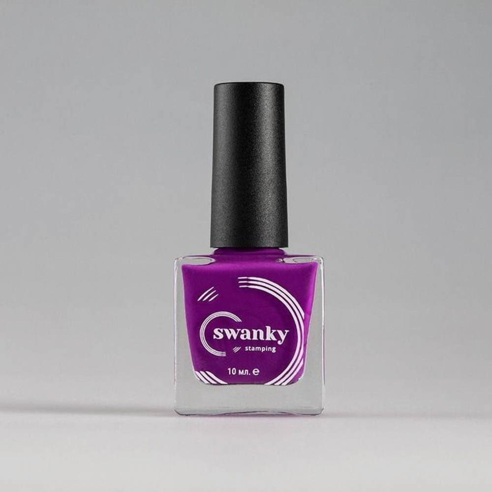 Swanky Stamping, Лак для стемпинга №012, светло-фиолетовый 10мл #
